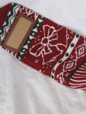 New - Bow Print Christmas Stocking